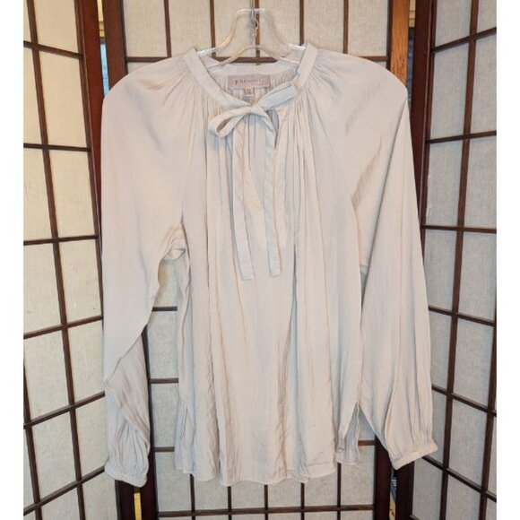 GUC champagne cream peasant blouse Philosophy medium - Picture 1 of 6